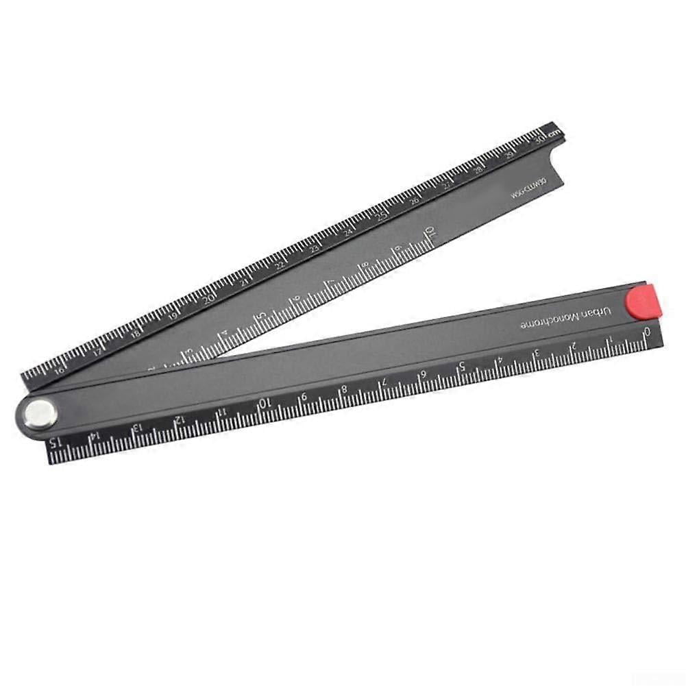 Aluminum alloy folding ruler with a 300 mm measuring range and 90degree ...