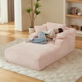 thumbnail image 5 of MAYEERTY Oversized Corduroy Chaise Lounge Sofa, Modern Couch with Spring Cushion for Apartment, 49*79*28"Pink, 5 of 10