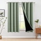 thumbnail image 1 of Cortinas Jinchan Blackout 95% Boho 160x160 cm Blanco/Verde Salvia, 1 of 7