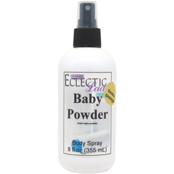 Baby Powder Body Spray, Eclectic Lady, Hydrating Mist, Unisex (Double Strength), 8 oz