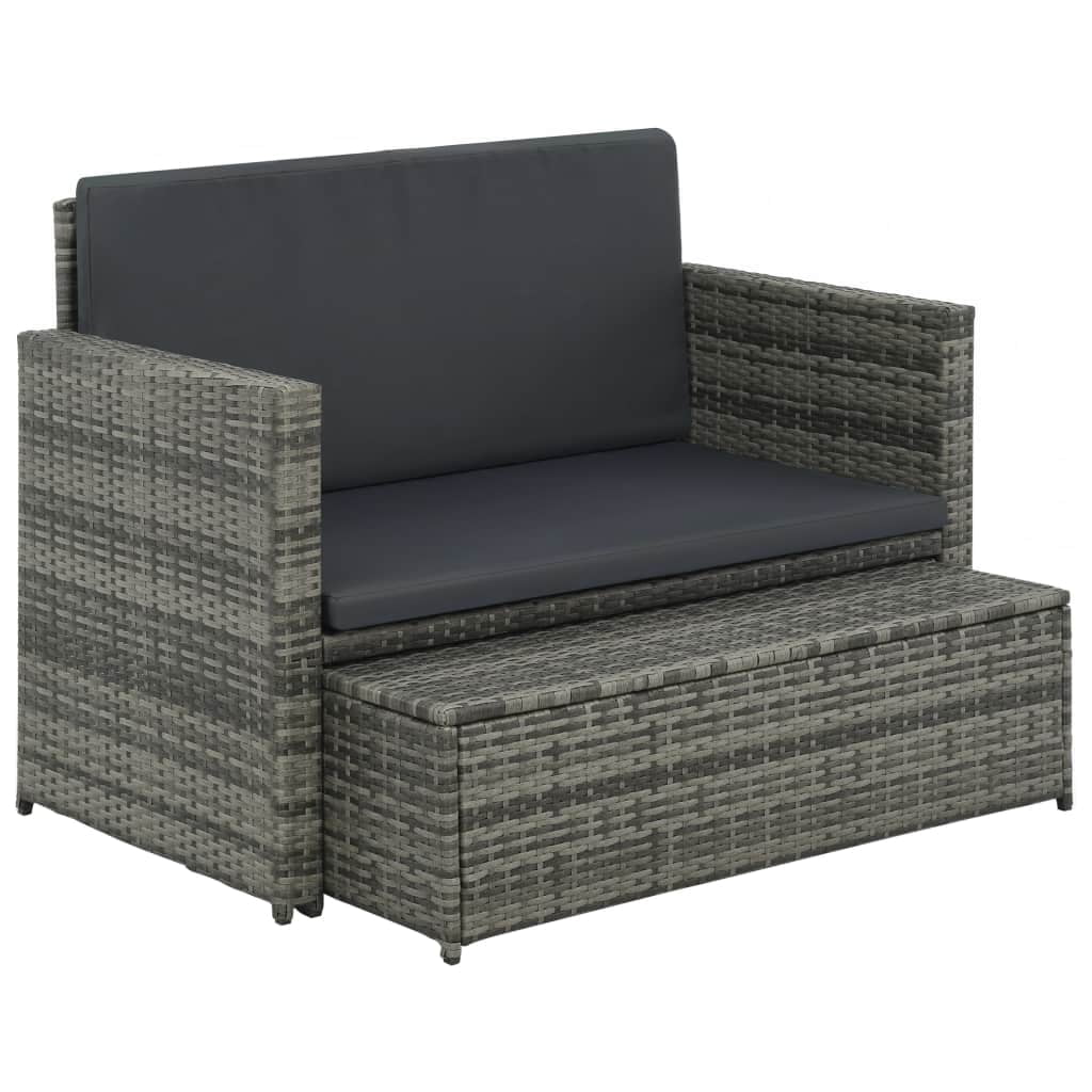 Kepooman Patio Lounge Set, Garden PE Rattan Sectional Patio Sofa Set with Cushions, Set of 2 Kepooman Patio Lounge Set, Garden PE Rattan Sectional Patio Sofa Set with Cushions, Set of 2