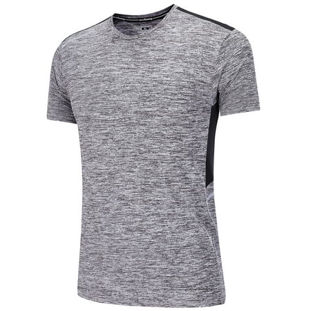 LELINTA Men's Slim Fit Short-sleeve Bodybuilding Sport Core Sweater Shirt Pullover Crew Neck Outdoor Cloth