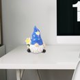 thumbnail image 3 of Figura de gnomo de jardín, adorno para exteriores, muñeco sin rostro, decoración, regalos de inauguración de la casa, decoración de escritorio de resina, 3 of 6