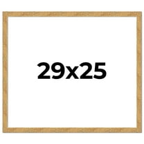29x25 Frame Beige Real Wood Picture Frame Width 1.25 inches | Interior Frame Depth 0.5 inches |