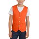 thumbnail image 4 of Odeerbi Chaqueta de Traje de Niños y Niñas Color Sólido V Cuello Botón Chaleco Con Bolsillos Vestido Formal Chaleco Para La Fiesta de Boda, 4 of 9