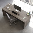 thumbnail image 5 of Sauder Affirm Engineered Wood 72" x 30" Computer Desk Shell in Hudson Elm/Brown, 5 of 10