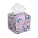 thumbnail image 1 of Funda para caja de pañuelos de cuero con puntadas cuadradas, soporte para papel de seda con cinturón inferior, funda estética para papel facial con forma de cubo, decoración moderna para baño y, 1 of 8
