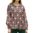 thumbnail image 5 of Christmas Trendy Jackets for Women Plus Size Funny Xmas Printed Scrubs Jackets Christmas Medical Scrubs Nurse Shirt Working Uniform, 5 of 5