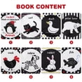 thumbnail image 4 of 1pc Alto Contraste Book Book Book Newborn Plaza Libro Educativo Early Juguetes Juguetes para bebés, 4 of 9