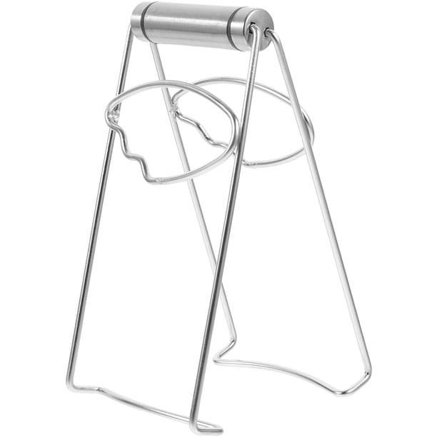 Pinzas para placa de acero inoxidable, elevador de placa antiescaldamiento portátil, ollas resistentes al calor, pinza para tazón, pinza para cocina casera