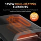 thumbnail image 3 of Newair Horno de pizza eléctrico de 12 pulgadas – Máquina para hacer pizza para el hogar y al aire libre, horno de convección de 1850 W, bandeja para pizza, estufa portátil resistente al agua, horno de, 3 of 5