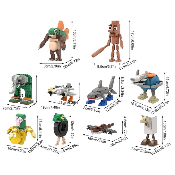 Interlocking Block Sets for Kindergarten Creative Learning