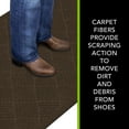 thumbnail image 3 of Mainstays Textures Crosshatch Polyester and Rubber Backed Doormat, 3' x 5', Walnut, 3 of 11