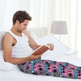 thumbnail image 5 of Naloa Hawaii Palms Pajama Pants Men, PJ Bottoms, Sleep & Lounge Pants-XX-Large, 5 of 6