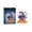 F, variant on Luyimi 6.3" Halloween Mini Building Blocks, Cute Ghost Witch Pumpkin Micro Bricks Kit, Halloween Decorations Building Block Toys for Kids Adults Party Favors Gifts A