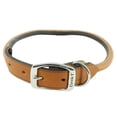 thumbnail image 1 of Collar para perro Coastal Circle T de piel curtida roble 2,5x61 cm, 1 of 7