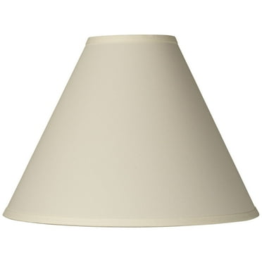 Bwood Antique Ivory Linen Large Chimney Lamp Shade 6 Top X 17 Bottom 10 High 11 5 Slant Spider Replacement With Harp And Finial Com Bwood Antique Ivory Linen Large, Antique Chimney Lamp Shades