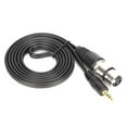 thumbnail image 2 of 3.5mm To XLR Cable  Plug And Play XLR To Aux Mic Cord Stable Performance For Digital Camera For Various Mic For PC Black 1.5m/4.9ft, 2 of 8