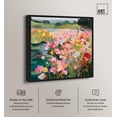 thumbnail image 2 of Riot of Color Canvas Print Floral Wall Art by Art Remedy, Black Frame, 24 x 24, 2 of 6