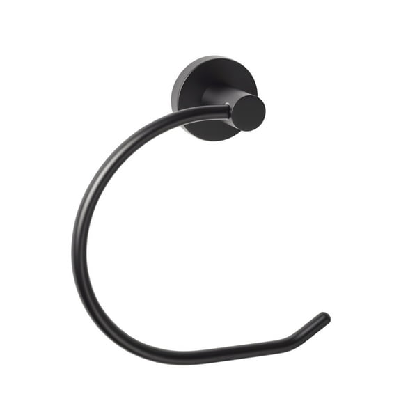 Sure-Loc LG-TR2SB FBL Lugano 4" Wall Mounted Towel Ring - Black