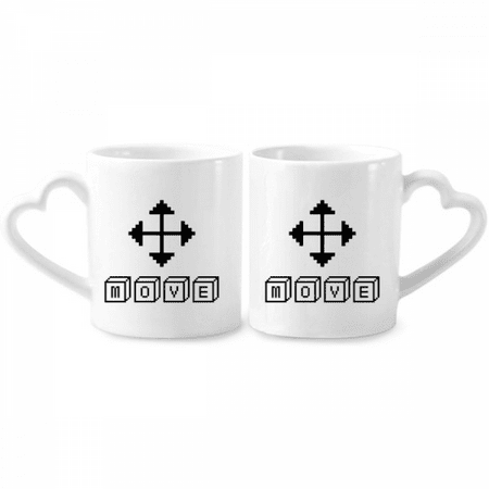 

Memories Mobile Tool Making Couple Porcelain Mug Set Cerac Lover Cup Heart Handle
