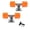 Orange, variant on Longboards Truck and Wheel Skateboards Wheel Bracket Bridge Base and PU Wheel Hardware Skateboards Accessories