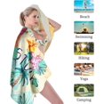 thumbnail image 3 of Toalla de playa Kavrave de microfibra extragrande para viajes, de secado rápido, resistente a la arena, para mujeres, hombres y niñas, ideal para piscinas., 3 of 5