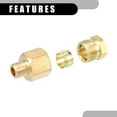 thumbnail image 6 of Unique Bargains1 Pc M8x1 Universal Brass Fitting Compression - Car Fit 8mm - Brass Gold Tone, 6 of 7