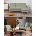 thumbnail image 6 of Sage Green Striped Couch Cushion Covers Stretch, Washable Sofa Seat Covers Individual Seat Cushion Sofa Slipcovers Modern Abstract Art Geometric Stripes Couch Cover Furniture Protector S-2PCS, 6 of 7
