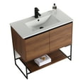 thumbnail image 4 of Fine Fixtures  Urbania Collection Bathroom Vanity Walnut 36" Matte,N/A, 4 of 5