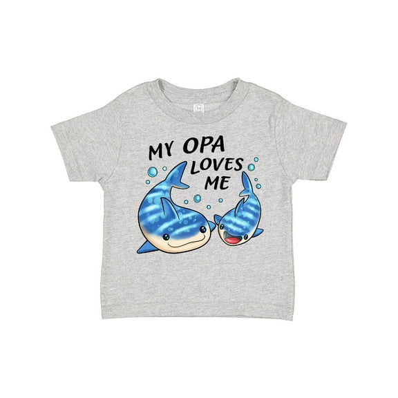 Inktastic My Opa Loves Me Whale Shark Boys or Girls Toddler T-Shirt