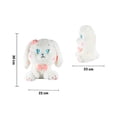 thumbnail image 2 of Conejo De Peluche Importadora La Merced Con Moño Blanco 30x22x23 cm Felpa Suave Hipoalergénica, 2 of 4