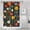 Pioneer Flower Floral-3, variant on Pioneer Flower Floral Print Pattern Shower Curtain 36"x72" ,Bathroom Decorative Shower Curtains Set with 12 Hooks,Modern Waterproof Washable Shower Curtain