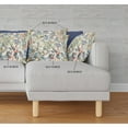 thumbnail image 2 of 18" X 18" White, Yellow And Green Broadcloth Floral Throw Pillow, 2 of 5