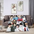 thumbnail image 4 of GOT7 YuGyeom Blanket Soft and Comfortable Warm Fleece GOT7 YuGyeom Throw Blankets Beach blanket Decoration Gift for Decor Living room dormitory Picnic Yoga Sofa Bed Camping Travel All Season, 4 of 6