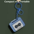 thumbnail image 4 of WNEXOPE Vintage Tape Recorder Mini Recordable Music Box, Funny Multifunctional Hanging Ornaments, Portable Keychain Outdoor Speaker (Red Blue), 4 of 6