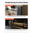 thumbnail image 6 of VEVOR French Door Refrigerator, 18.9 Cu. Ft. Kitchen Fridge,Counter Depth French Refrigerator with LED Display and 4 Casters,Frost-Free Bottom Freezer Refrigerators for Home & Commercial Use,Black, 6 of 9