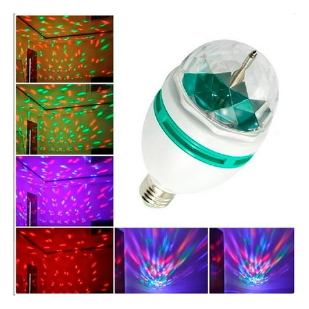 Disco Ball Light Fixture - LED Rotating Light Lighting Full Color Disco Party Crystal Ball Lights Effects