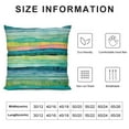 thumbnail image 6 of ARISTURING  Watercolor Throw Pillow Cover Stripped Waves Blue and Green Paint Brush Gradient Marine Sea Splash Decorative Pillow Case Home Decor Square Pillowcase 2pc, 6 of 6