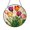 Acrylic 3.5 Inch, variant on Colorful Tulip Garden Stained Glass Suncatcher, Floral Window Hanging Art Panel, Botanical Decorative Accent for Spring Inspired Home Decor