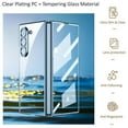 thumbnail image 2 of Dteck for Samsung Galaxy Z Fold 7 Full-Body Case, Built-in Screen Protector, Luxury Plating Transparent All-Inclusive Shockproof Protective Cover, Clear, 2 of 9