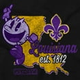 thumbnail image 2 of PACMAN Louisiana State Mardi Gras Men's Graphic T Shirt Tees Brisco Brands S, 2 of 6