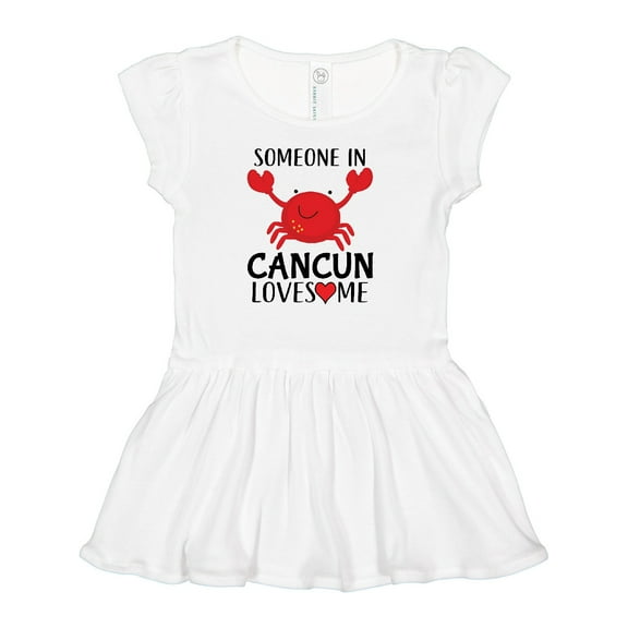 Inktastic Someone In Cancun Loves Me Girls Baby Dress