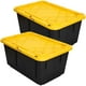 thumbnail image 1 of Caja Organizadora VentDepot BoxUp 2 Pzas 102 Lt 76x51x36cm Apilable Polietileno Negro/Amarillo, 1 of 1
