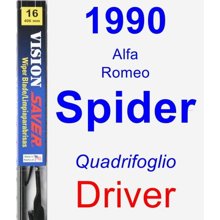 - 1990 Alfa Romeo Spider (Quadrifoglio) Driver Wiper Blade - Vision Saver