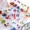 thumbnail image 5 of 12 Colors Nail Dried Flowers, 3d Nail Art Sticker for Tips Manicure Decor Mixed Accessories, Starry Leaves Flower,2#, 5 of 5