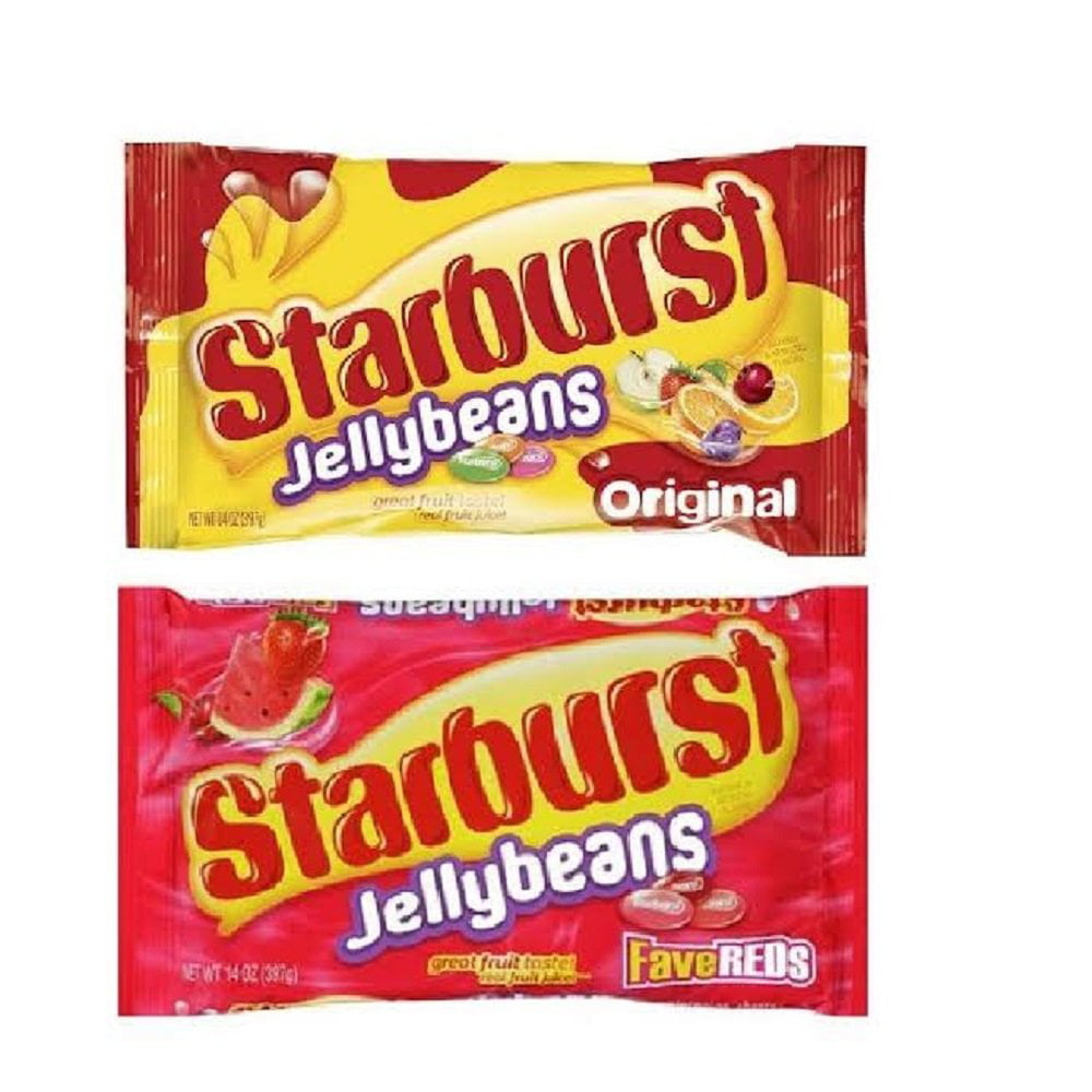 Starburst Fave Reds and Original Jelly Beans (1 Bag of Each, Wal-mart, Walm...