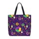 thumbnail image 1 of Disketp Mardi Gras and Donuts Bolsa Tote de Lona para Mujer, Bolso de Hombro y Cruzado con Cierre de Cremallera, 1 of 6