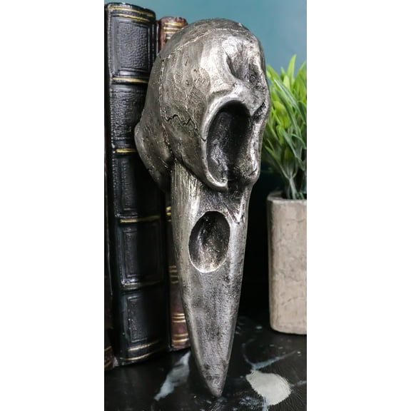 Edgar Poe Nevermore Gothic Raven Crow Skull Decorative Macabre Hand Mirror