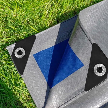 Heavy Duty Waterproof Tarp Tarpaulin 10 x 10 Canopy Tent Poly Tarp Cover 5 Sizes Thick UV Resistant Rip and Tear Proof